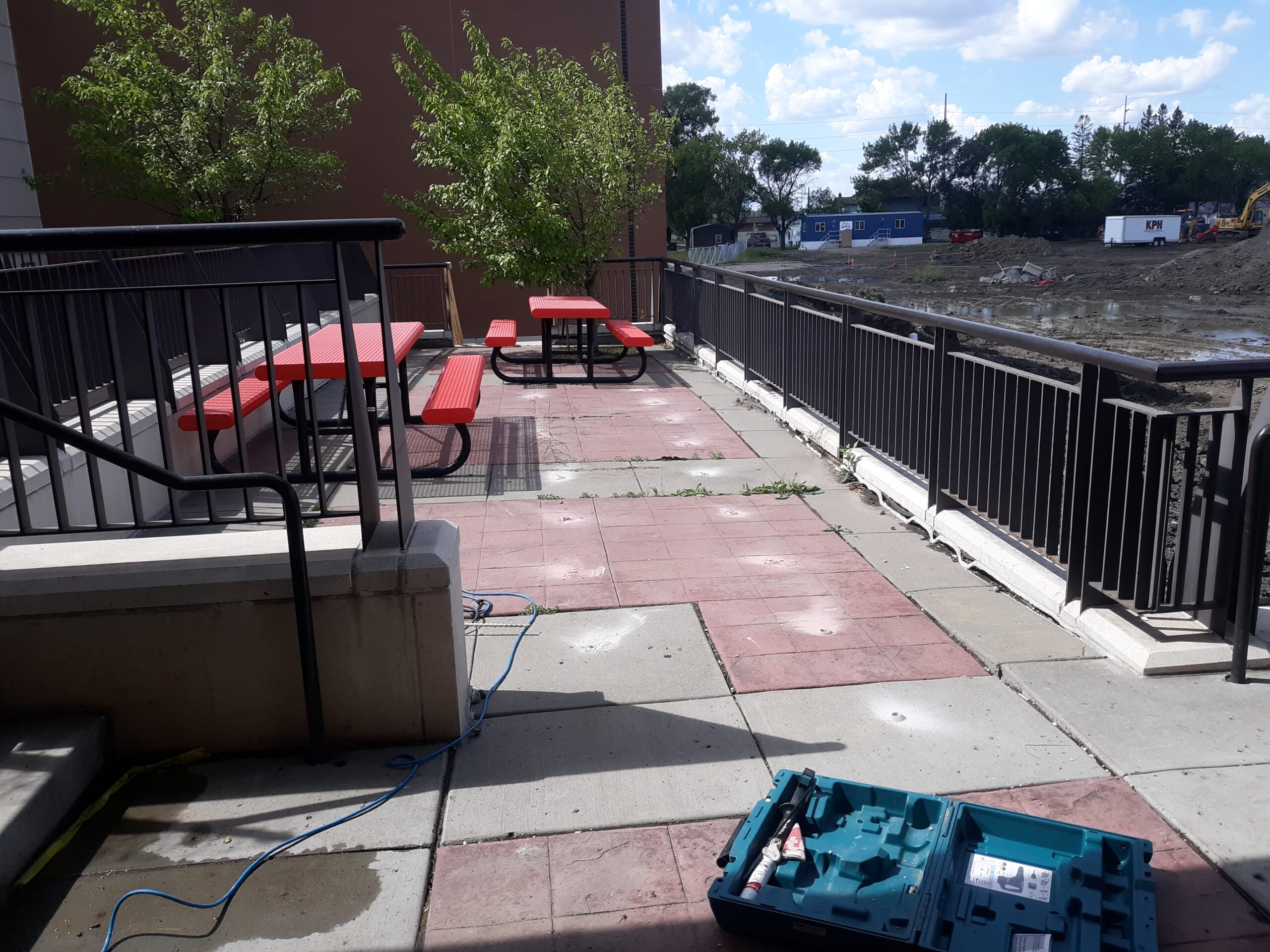Commercial concrete slab lifting operation at large facility in Minnesota
